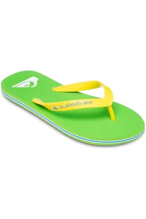 Quiksilver Męskie sandały Molokai Core, zielone/żółte, 40 EU, , 40 EU