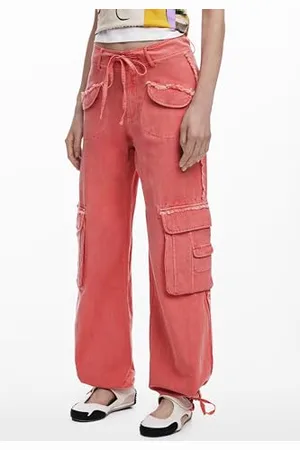 Desigual Pant_ALEJANDRIA, 3013 BOMBON różowy, M, , M