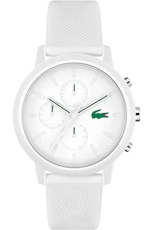 Lacoste Chronograf zegarek kwarcowy dla mężczyzn .12.12 kolekcja z silikonową bransoletką, , bransoletka