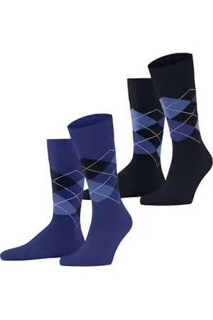 Burlington Mężczyźni Skarpety Everyday Argyle M So bawełna z wzorem 2 Pak, , 40-46