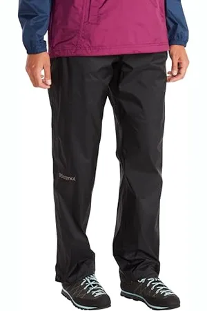 Marmot Kobiety Precip Eco Full Zip Pant, Wodoodporne Spodnie, Oddychające Spodnie Wierzchnie, Lekkie Spodnie Turystyczne, Wiatroszczelne Spodnie Trekkingowe, Black, L