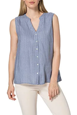 Blue Seven Damska bluzka z nadrukiem na całej powierzchni, Henley, , 42 PL