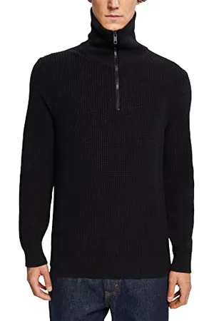 ESPRIT Męski sweter 112EE2I304, 001/czarny, L
