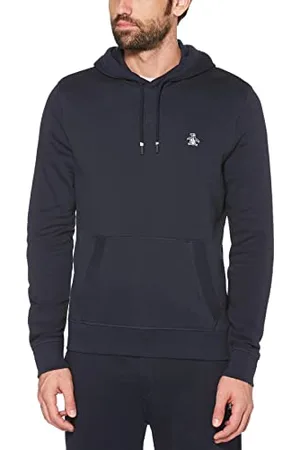Original Penguin Męski L/S Sticker Pete sweter polarowa bluza z kapturem, , M