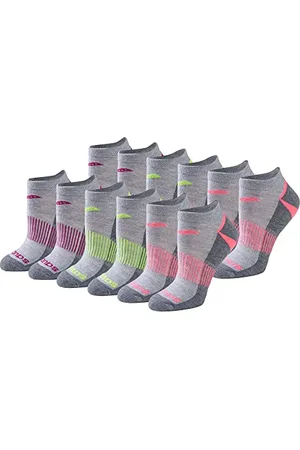 Saucony Womens Selective Cushion Performance No Show Athletic Sport Socks (6 & 12 Pairs)