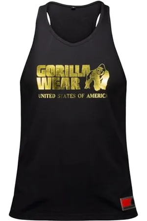 Gorilla Wear Klasyczny podkoszulek biały, W kolorze złota, 3XL