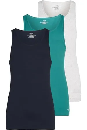 Calvin Klein Męska koszulka bez rękawów TANK 3PK LV00NB4036, Multi (Shureline, Snow HTHR, LIVELY TEAL), L, , L
