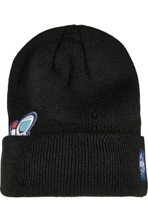 Mister Tee NASA Embroidery Beanie Beret, Black, TU EU Unisex Dorosły
