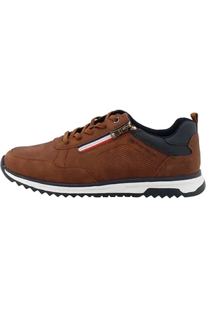 TOM TAILOR Męskie 9580050002 Sneakers, cognac, 44 EU, , 44 EU