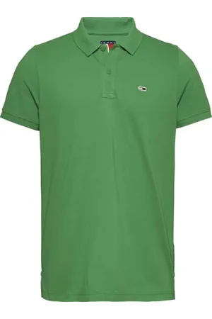 Tommy Hilfiger Męska koszulka polo TJM SLIM PLACKET EXT S/S Polo, zielona, XXL, , XXL