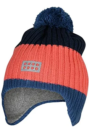 LEGO Wear Dziewczęca czapka dzianinowa zimowa ocieplacze uszu czapka beanie, , 48 cm