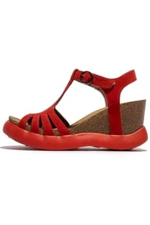 Fly London Damskie sandały GAIT959FLY, Scarlet, 9 UK, , 9 UK