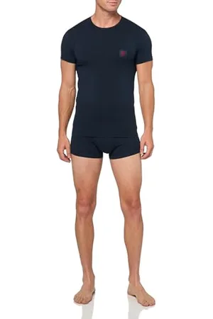 Emporio Armani Christmas Shiny Logo Crew Neck T-Shirt + Trunk, , L