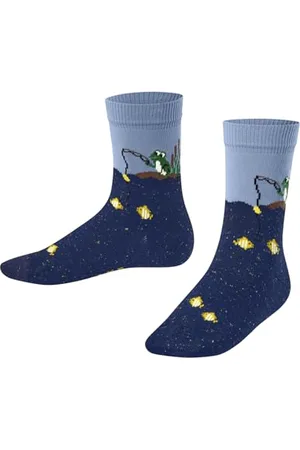 Falke Uniseks - dzieci Skarpety Fishing Frog K So bawełna z wzorem 1 Para, , 23-26