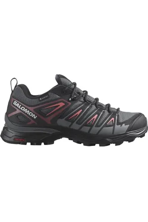 Salomon X Pioneer Gore-Tex damskie buty trekkingowe, w każdych warunkach pogodowych, bezpieczne trzymanie stopy, stabilne i amortyzujące, Magnes, czarna herbata, róża, 36 2/3 EU