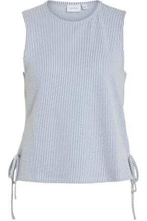 VILA Vistriplo Tie S/L Top, , L
