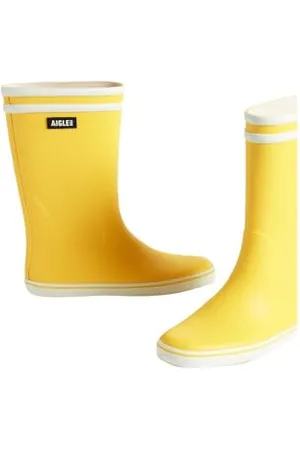 Aigle Orzeł MALOUINE 2, damskie buty przeciwdeszczowe, żółty/białe, 40 EU