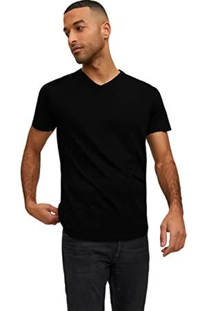 JACK & JONES Organic Basic SS koszula męska z dekoltem w szpic
