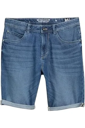 TOM TAILOR Męskie spodenki jeansowe bermudy, , 32