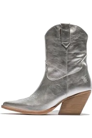 Fly London Damskie buty WOFY093FLY Western Boot, srebrne, 40 UK, , 41 EU
