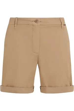 Tommy Hilfiger Damskie spodenki chinosy CO Blend GMD beżowe 36, , 62