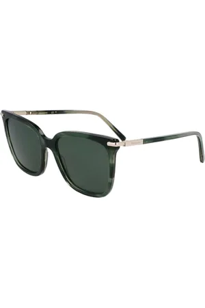 Salvatore Ferragamo Unisex SF2037S okulary przeciwsłoneczne, zielone paski, rozmiar 56, , 56