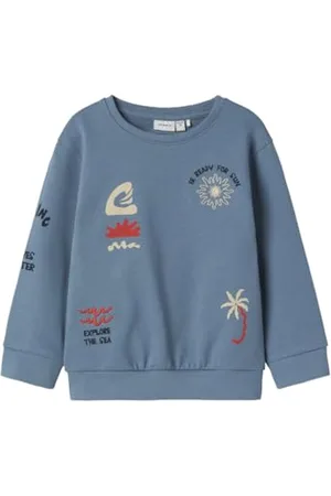 NAME IT Nmmfesab Ls Nreg Sweat Unb chłopięce, , 104