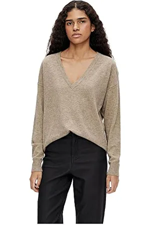 Object Damski sweter Objthess L/S dekolt w serek Knit Noos, , XS
