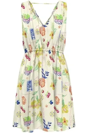 ONLY Damska sukienka Onlnova Life Vis Sara stringi AOP, , XS