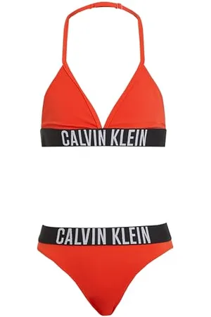 Calvin Klein CK JEANS Dziewczęcy trójkąt bikini zestaw trójkątny, , 12-14, , 12-14 lat