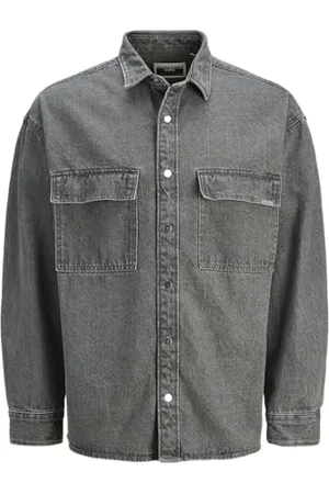 JACK & JONES Jcochrome Washed Overshirt Ls, , XL