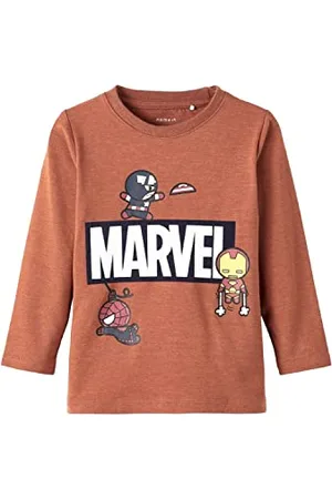 NAME IT Koszulka chłopięca Nmmmarvel Darius Ls Top Mar, , 92
