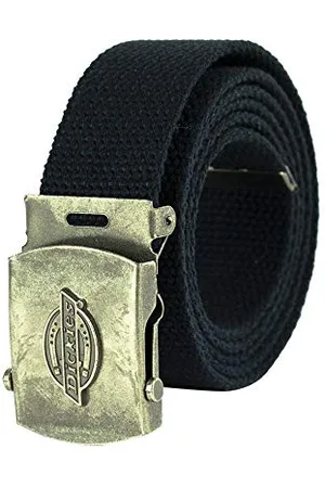 Dickies Męski bawełniany pasek z klamrą z logo wojskowego, , rozmiar uniwersalny