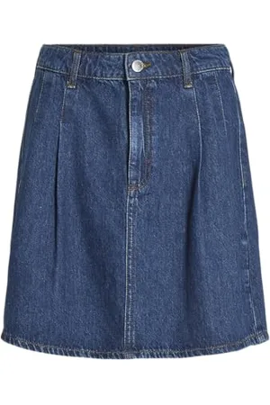 VILA Vinim Hw Short Denim Skirt Dbd, , 42