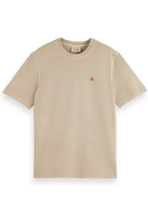 Scotch&Soda Garment Dye Logo Crew T-shirt, , S