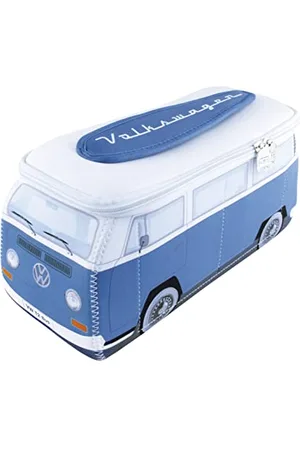 Brisa VW Collection – Volkswagen neoprenowy uniwersalny kosmetyk do makijażu, kosmetyczka podróżna, apteka, wzór T2 Bulli Bus ( i biały/duży)