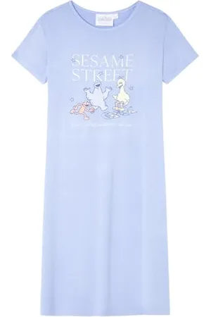Women secret Medium Nightdress Multilicense Play Sesame Street Koszula nocna, niebieska, L dla kobiet, , L