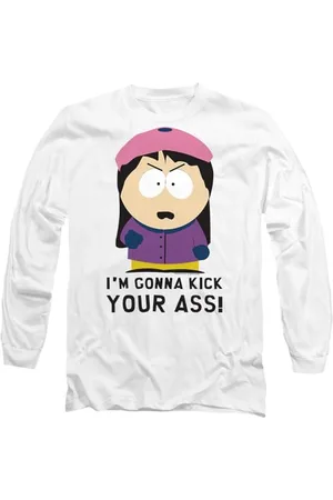 South Park Im Gonna Kick Your Ass Męska koszulka z długim rękawem, biała, M, , M