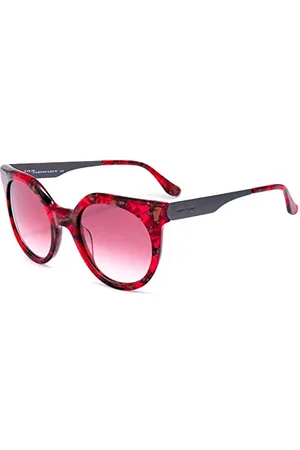 Italia Independent Damskie 0801-053-ACE okulary przeciwsłoneczne, czerwone (Rojo), 52.0