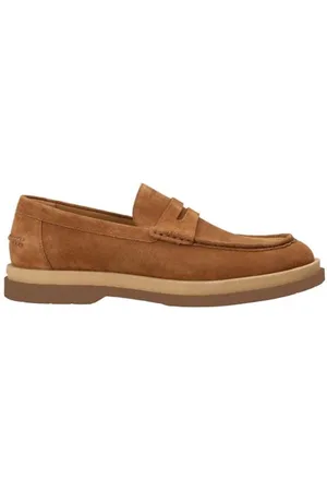 HUGO BOSS Męskie mokasyny Chaol_mocc_sd, beżowe khaki250, 7,5 UK, , 41.5 EU