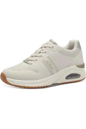 QS by s.Oliver Damskie buty sportowe Low 5-23659-42, kremowe, 38 EU, , 38 EU