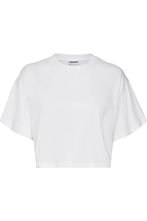 Noisy May Damska koszulka Nmalena S/S O-Neck Semicrop Top FWD Noos, , M