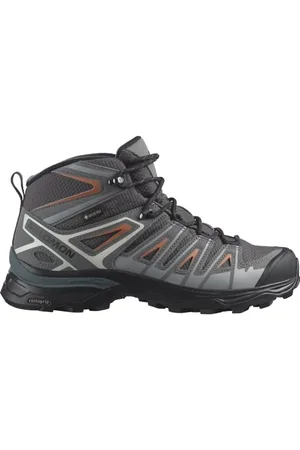 Salomon X Pioneer Mid Gore-Tex damskie buty trekkingowe, w każdych warunkach pogodowych, bezpieczne trzymanie stopy, stabilne i amortyzujące, Magnes Quiet Shade Coral Gold, 38 2/3 EU
