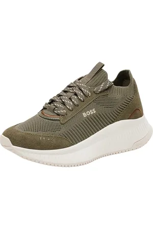 HUGO BOSS TTNMEVO_Slon_lowkn, damskie buty sportowe, Dark Green, 39 EU, , 39 EU