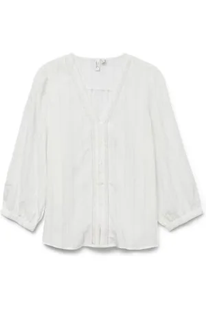 VERO MODA Vmdemi koszulka z dekoltem 3/4 V WVN Btq Ga, , L