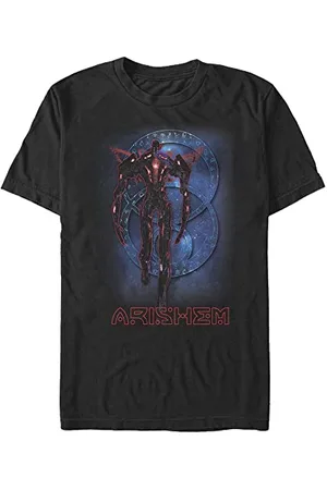 Marvel Unisex The Eternals-Arishem Blue Organic Short Sleeve T-Shirt, Black, S, , S