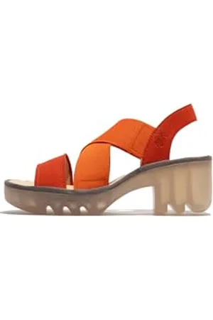 Fly London Damskie sandały TAJI502FLY, pomarańcza Poppy Orange, 36 UK, , 36 EU