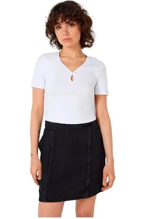 Noisy May Damska koszulka NMMAYA S/S O-Neck Cutout TOP NOOS, , L, , L