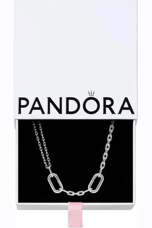 PANDORA ME Doppel-Gliederhalskette aus Sterling Silber, Kompatibel ME Collection, 45mm, 392303C00-45