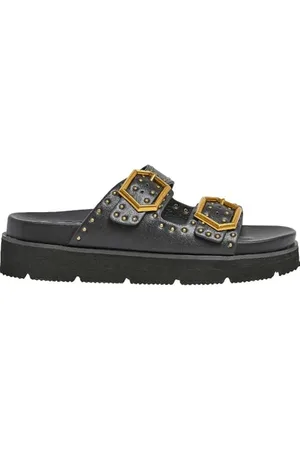 Pepe Jeans Damskie sandały Pola Studs, czarne (czarne), 39 EU, , 6 UK